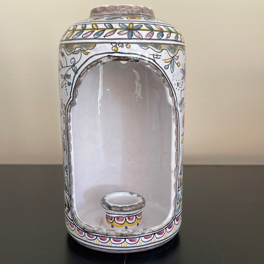 Handpainted Candle Holder from Portugal